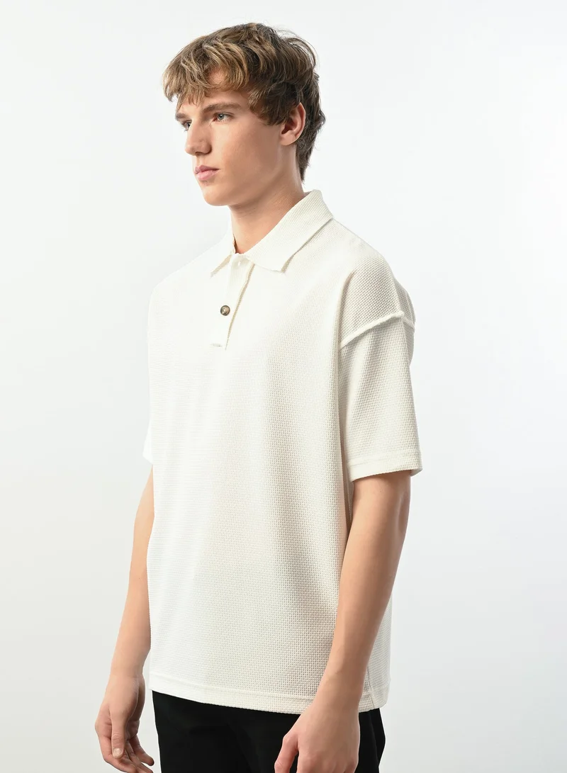 Marrakech Short Sleeves Polo Shirt for Men – White