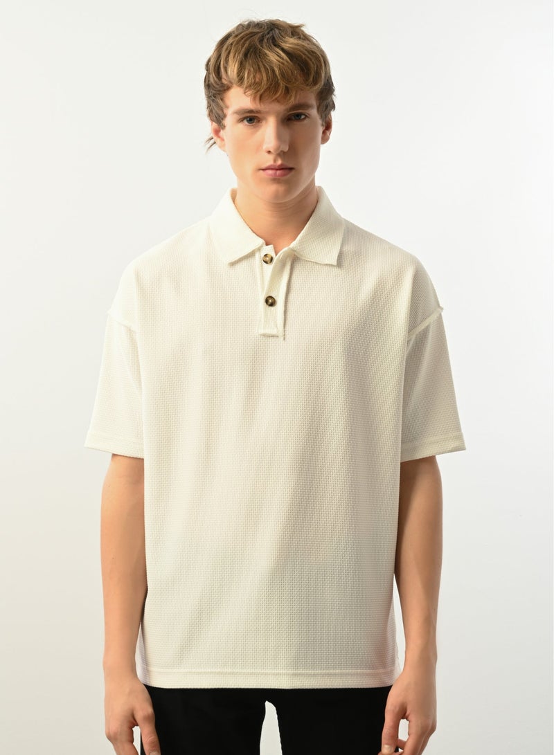 Marrakech Short Sleeves Polo Shirt for Men – White - Image 1