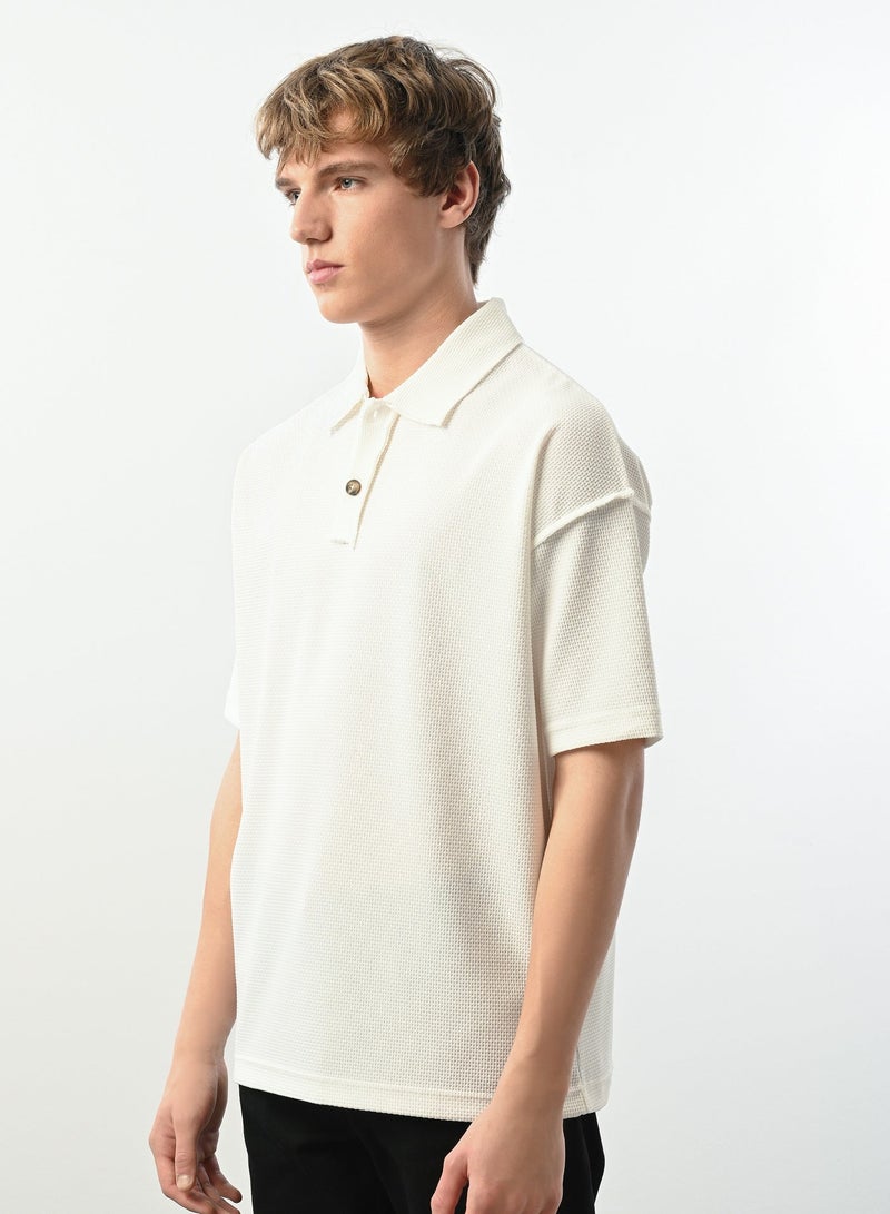 Marrakech Short Sleeves Polo Shirt for Men – White - Image 2