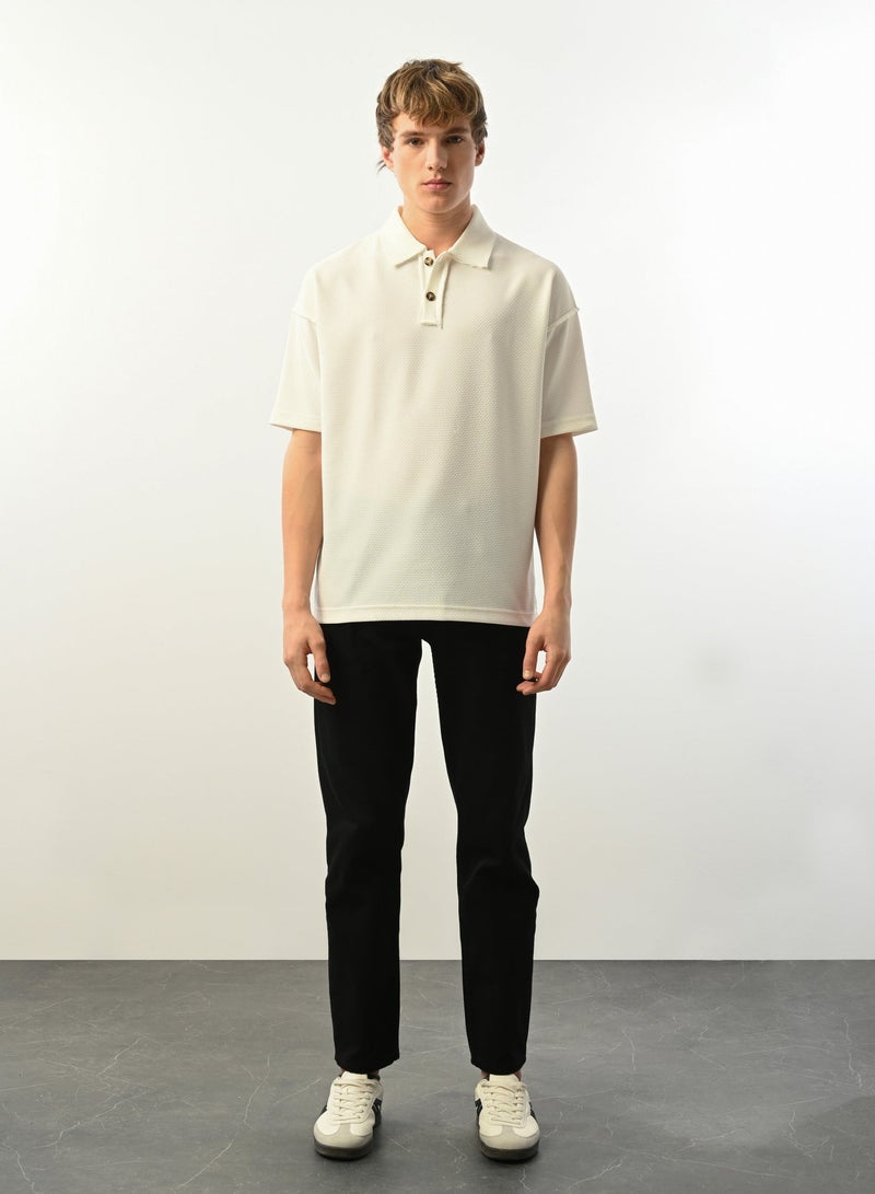 Marrakech Short Sleeves Polo Shirt for Men – White - Image 3