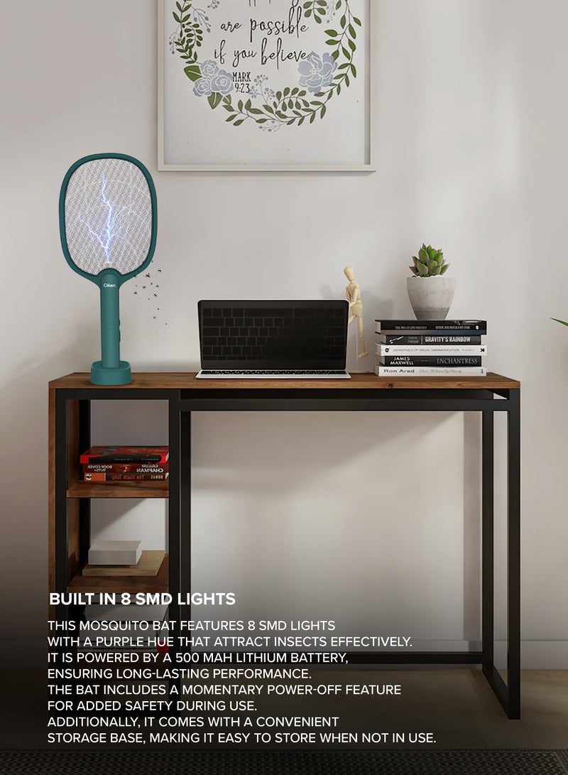 Clikon clikon Rechargeable Mosquito Swatter with Hi-Power LED Light - USB Power, Green Color with LED Light for Mosquitos Flies Pest Control for Indoor and Outdoor Use  - Image 2