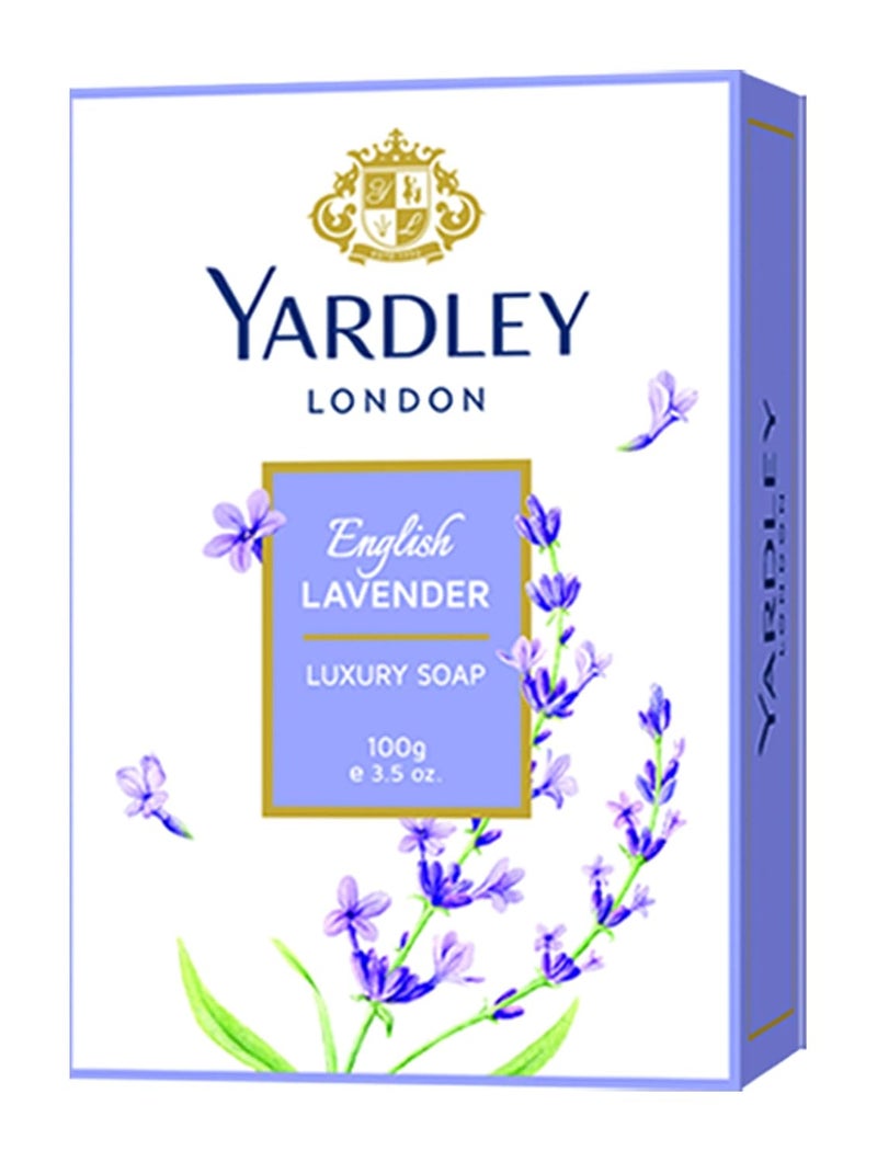 Yardley Yardley London English Lavender Range Gift Bag With Compact Perfume Perfumed Talc Refreshing Body Spray Luxury Soap For Women LongLasting Fragrance Stylish Travel Pack Included Pack of 2  - Image 5