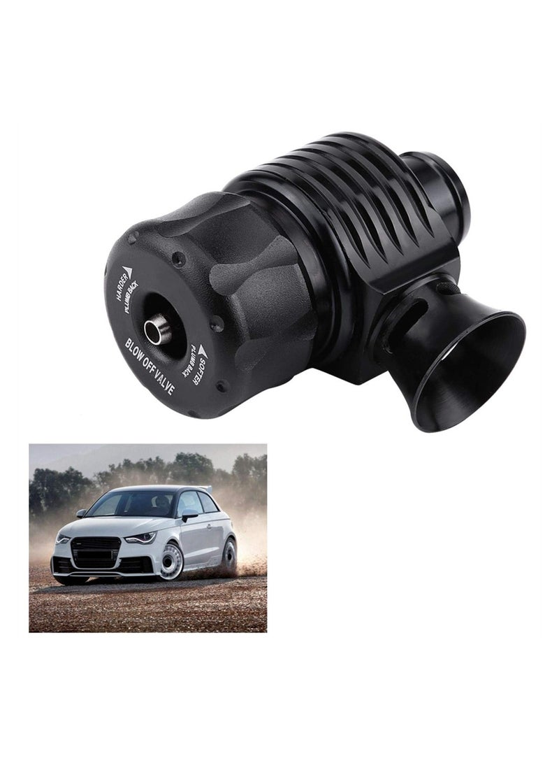 Diesel Blow Off Valve Kit, Dump Valve Universal 25mm/1inch Car Aluminum Alloy Blow Off Valve Dump Valve with Adapter, Clamp & Hose (Horn-Shape) - Image 4