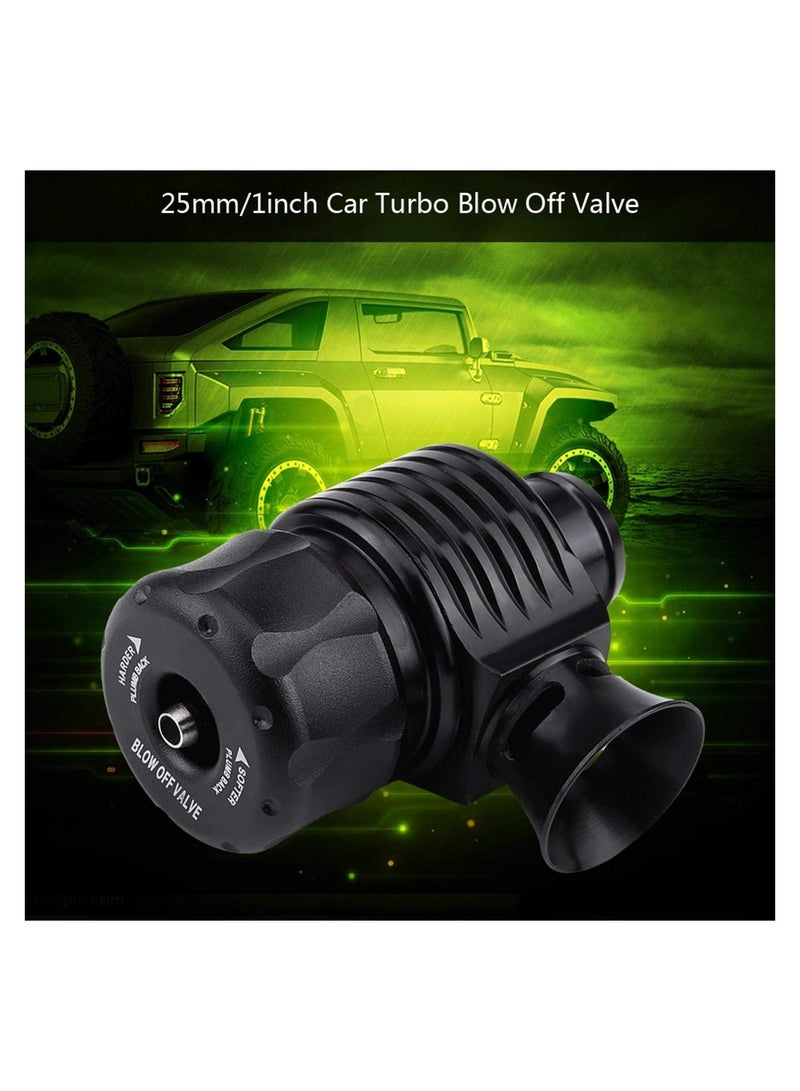 Diesel Blow Off Valve Kit, Dump Valve Universal 25mm/1inch Car Aluminum Alloy Blow Off Valve Dump Valve with Adapter, Clamp & Hose (Horn-Shape) - Image 3