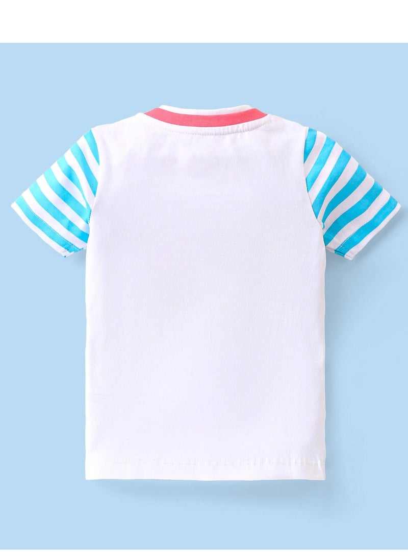 Babyhug Single Jersey Knit Half Sleeves Striped T-Shirt & Shorts Set with Embroidery & Car Print - Blue & Pink(9-24M) - pzsku/Z514070FCEF387E6DB814Z/45/_/1734013863/a6f175cc-896f-4a82-ab2d-fe8eb2e1e781