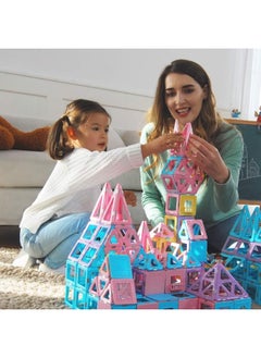 Magblock MAGBLOCK Magnetic Building Blocks Set, Upgraded Magnetic Tiles Toys for 3 4 5 6 7 8+ Year Old Girls, 103pcs Magnet Toys for Toddlers Boys and Girls 3-5  - Image 4