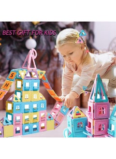 Magblock MAGBLOCK Magnetic Building Blocks Set, Upgraded Magnetic Tiles Toys for 3 4 5 6 7 8+ Year Old Girls, 103pcs Magnet Toys for Toddlers Boys and Girls 3-5  - Image 3