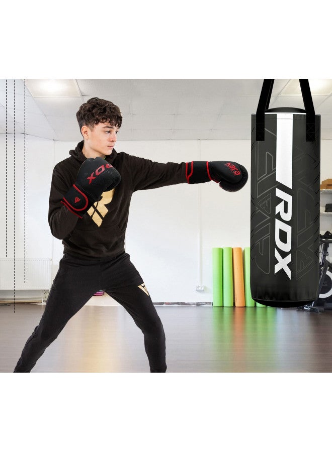 RDX Kids Boxing Gloves Sparring and Muay Thai Maya Hide Leather, Kara Patent Pending Junior Training Mitt for Kickboxing, Punching Bag, Focus Pads, MMA, Thai Pad, Double End Ball Punching Gloves - Image 2