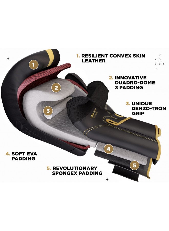 RDX Kids Boxing Gloves Sparring and Muay Thai Maya Hide Leather, Kara Patent Pending Junior Training Mitt for Kickboxing, Punching Bag, Focus Pads, MMA, Thai Pad, Double End Ball Punching Gloves - Image 1