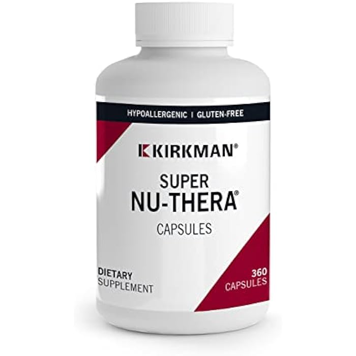 Kirkman - Super Nu-Thera - 360 Capsules - Comprehensive Multivitamin - with Vitamin B6 & Magnesium - Hypoallergenic - Image 1