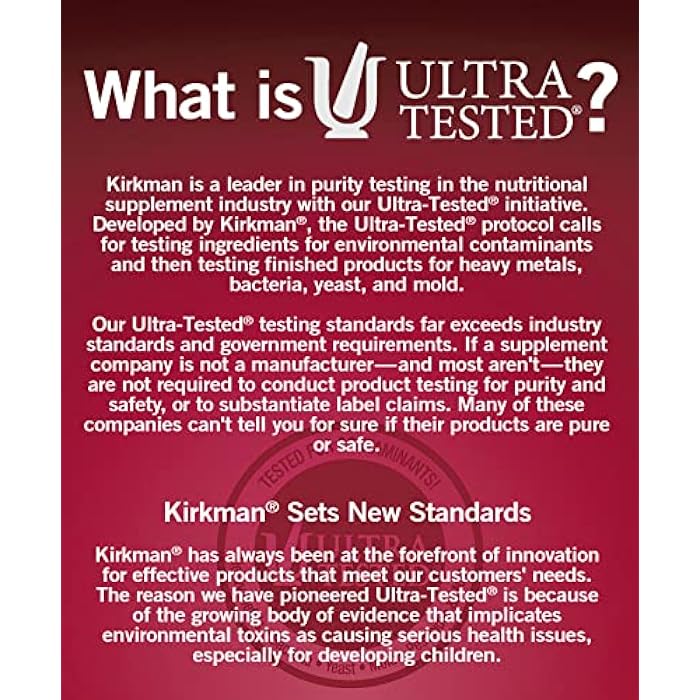 Kirkman - Super Nu-Thera - 360 Capsules - Comprehensive Multivitamin - with Vitamin B6 & Magnesium - Hypoallergenic - Image 5