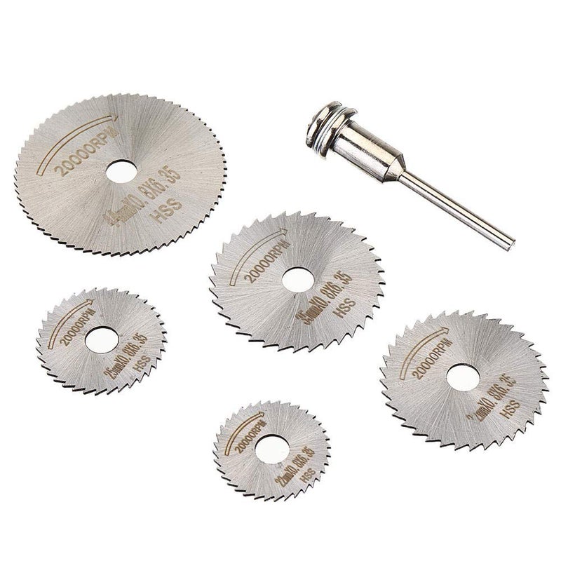 Maha Premium 6pcs Set Mini HSS Circular Saw Blades Rotating Tool for Dremel Rotary Metal Cutter NNC65 - Image 3
