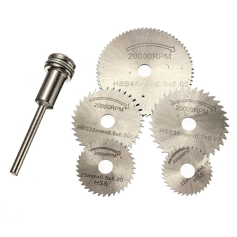 Maha Premium 6pcs Set Mini HSS Circular Saw Blades Rotating Tool for Dremel Rotary Metal Cutter NNC65 - Image 4