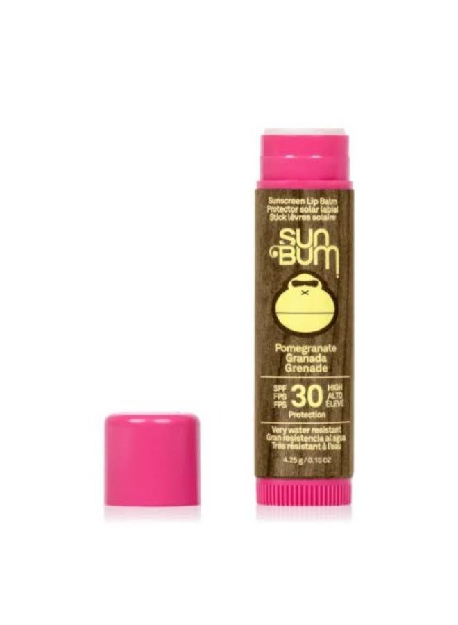 Sun Bum Original SPF 30 Sunscreen Lip Balm Pomegranate 4.25g - Image 1