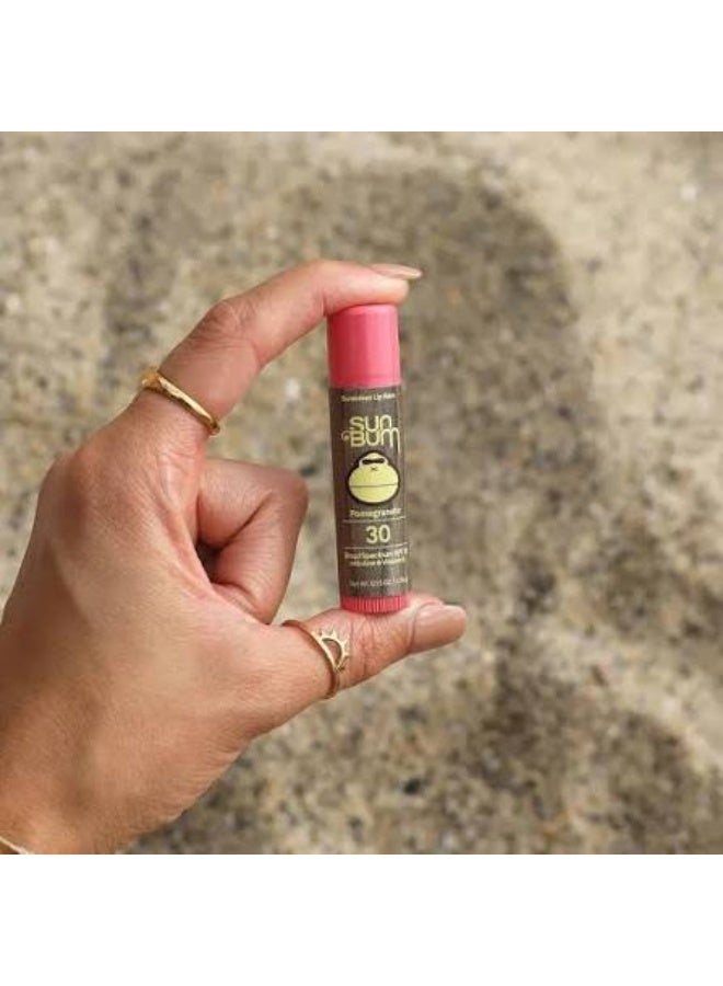 Sun Bum Original SPF 30 Sunscreen Lip Balm Pomegranate 4.25g - Image 2