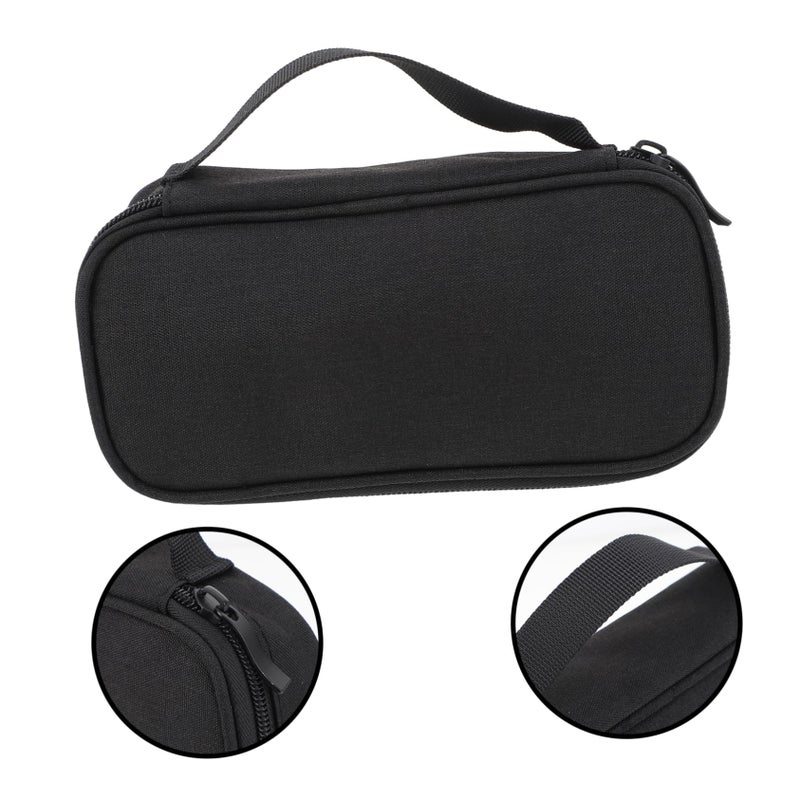 Black Multipurpose Travel Cable Organizer Pouch For Earphones And Toothbrushes Portable Storage Bag - Image 5