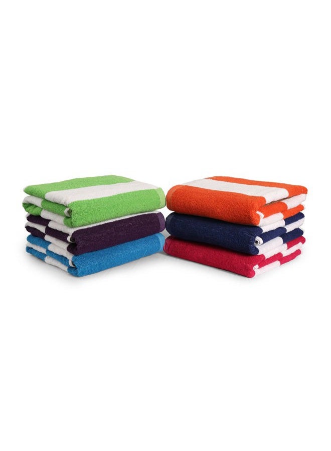BolBom*S 100% Cotton Luxury Bath Towel Set - Soft & Absorbent Quick-Dry Towels for Bathroom, Spa, Beach or Gym - 30"x60" Large Size - Pack of 6 - Plush & Durable Towels - Machine Washable - Image 1