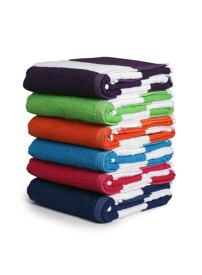 BolBom*S 100% Cotton Luxury Bath Towel Set - Soft & Absorbent Quick-Dry Towels for Bathroom, Spa, Beach or Gym - 30"x60" Large Size - Pack of 6 - Plush & Durable Towels - Machine Washable - Image 4