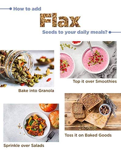 NutriOrganics Flax Seeds 1kg - Raw Unroasted Flaxseed Alsi Seeds for Eating Weight Loss Hair Growth, Diet Snack food - Image 4