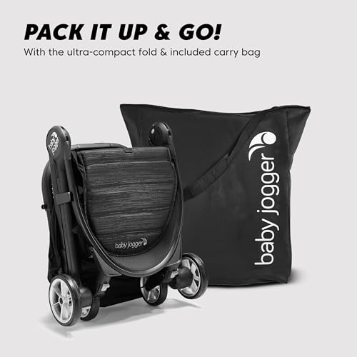 Baby Jogger City Tour 2 Ultra-Compact Carry-On Approved Travel Stroller in Pitch Black Lightweight Easy Fold Ideal for Traveling and Everyday Adventures - Image 5