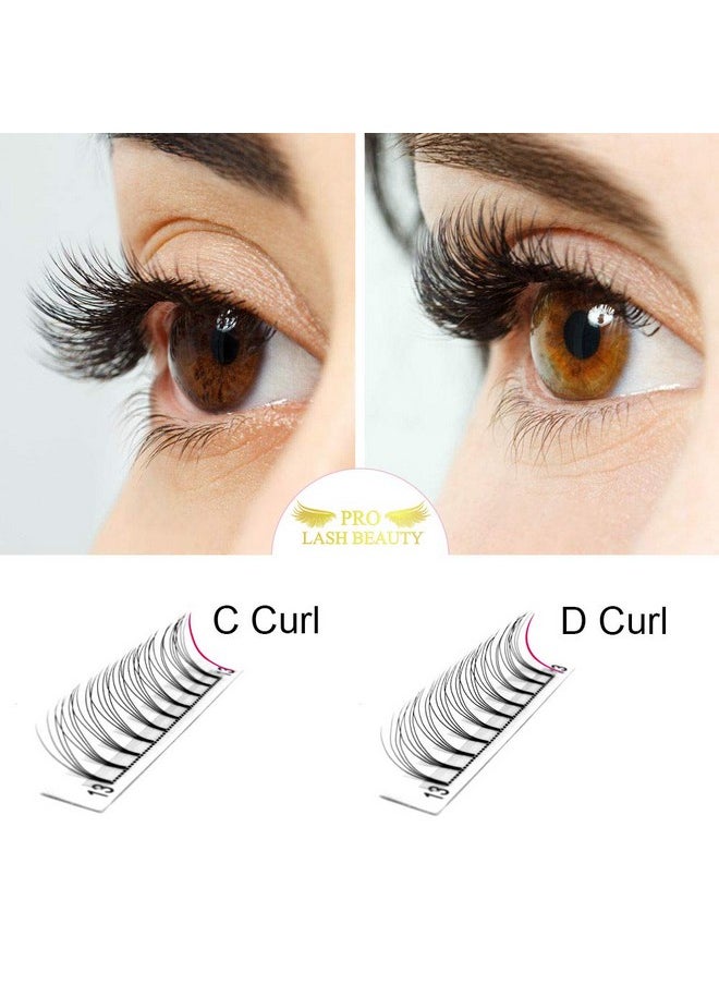 PRO LASHBEAUTY Premade Volume Eyelash Extensions 4Dd0.0710 Short Stem Premade Fans Eyelash Extensions 9 To 20 Mm Volume Lash Extensions .07 .10 Pre Made Lash Fans C D Curl (4Dd0.0710Mm)  - Image 4