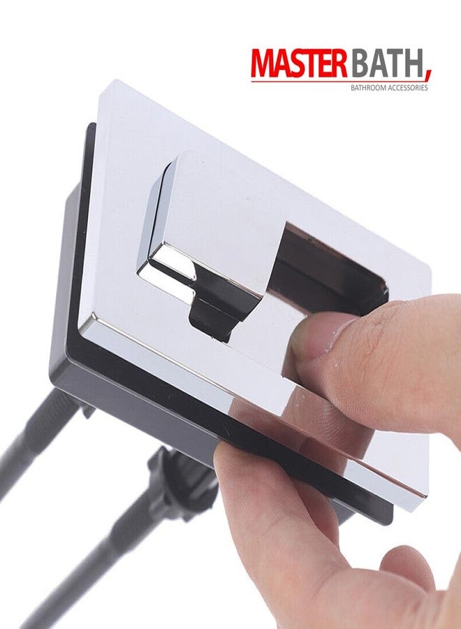 MASTER BATH Square Dual Flush Toilet Tank Push Button, Rectangular Dual Flush Toilet Tank Button Square Type, Toilet Tank Replacement Push Button, Toilet Accessories - Image 4