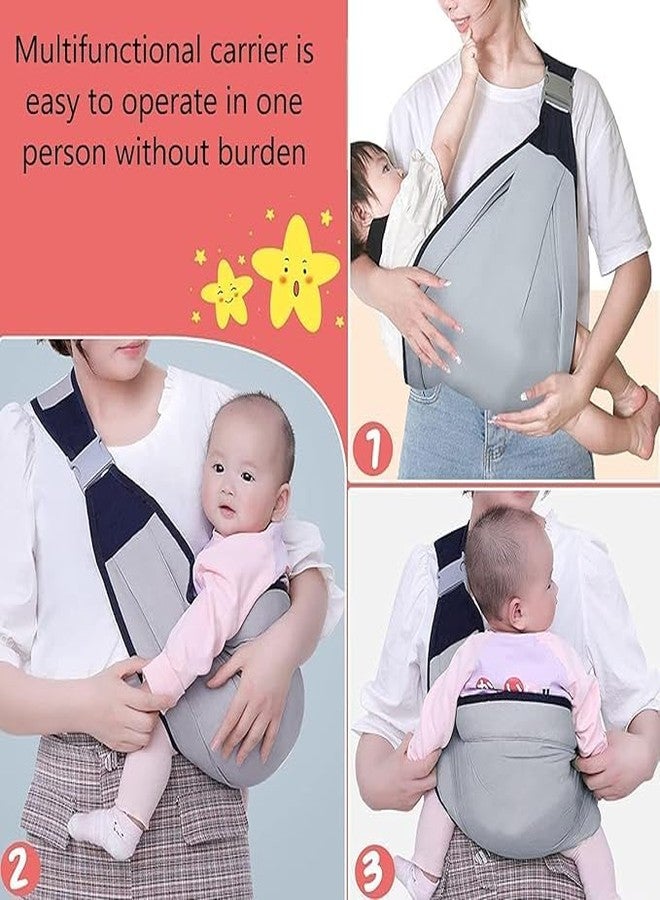 VIDORA Adjustable Baby Sling Carrier for Newborn Ergonomic 3D Mesh Baby Wraps Carrier Lightweight Breathable Baby Carrier Wrap with Thick Shoulder Strap - Image 3