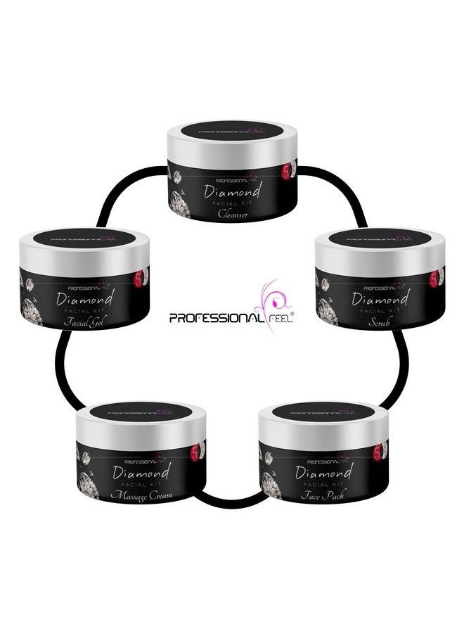 professional feel - Diamond Facial Kit With Face Massage For All Type Skin Solution Professional Series 250 Gm - Image 1