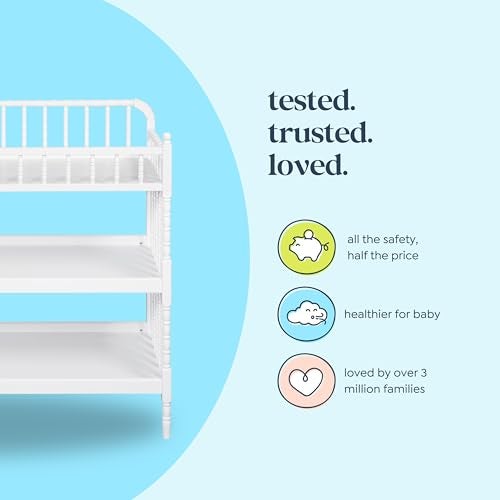 Davinci طاولة تغيير دا فينشي جيني ليند مع وسادة باللون الأبيض - Image 2