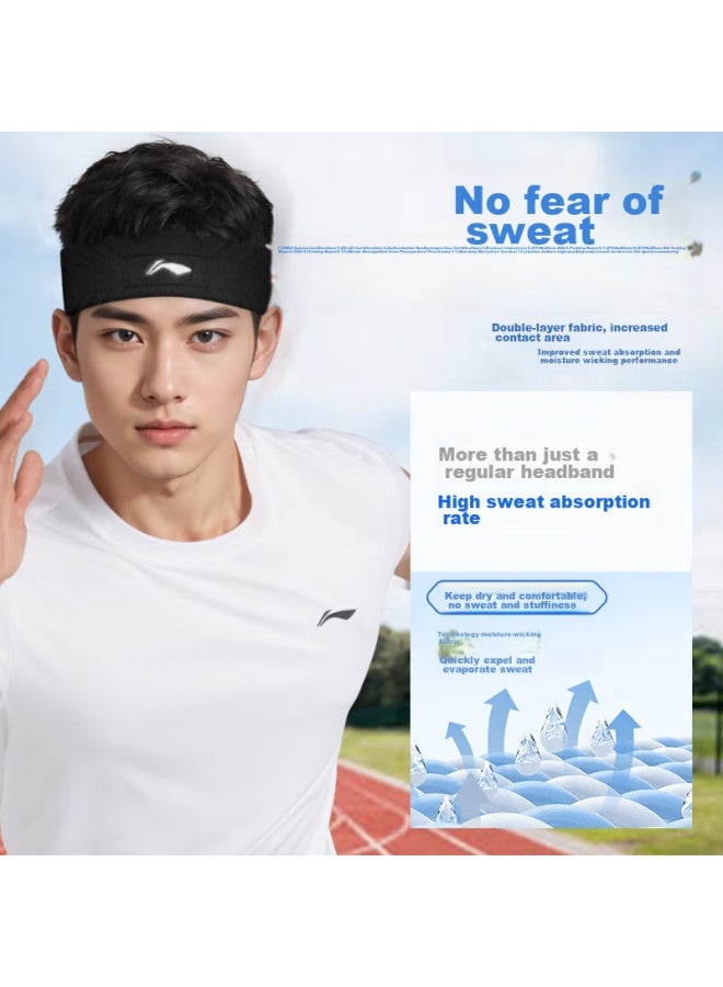 Li-Ning Li-ning Sweatband For Men, Sports Sweat-absorbing Headband, Sweat-guiding Headband, Sweat-absorbing Running Headband, Hair Tie For Women, Headband For Basketball And Badminton Equipment  - Image 2