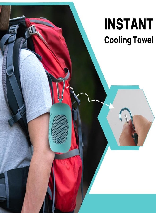 JBM Cooling Towel 40” X 12” Ice Towel Quick Dry Breathable Soft Microfiber Towels for Sports, Camping, Beach, and Outdoor Activities (Teal) - Image 2