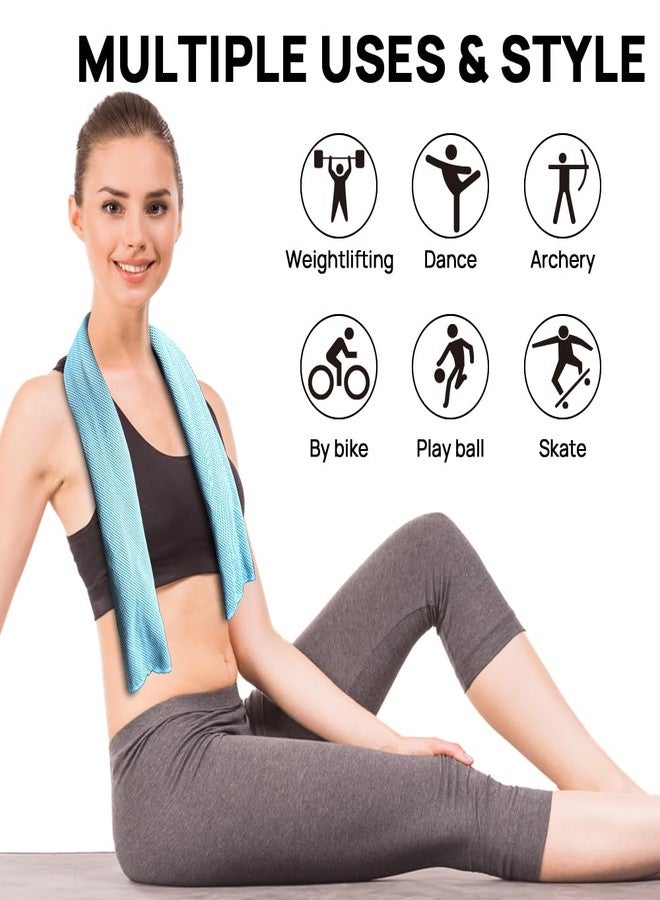 JBM Cooling Towel 40” X 12” Ice Towel Quick Dry Breathable Soft Microfiber Towels for Sports, Camping, Beach, and Outdoor Activities (Teal) - Image 5
