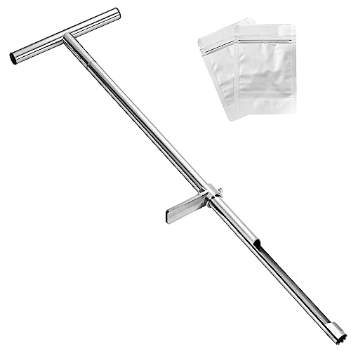 TIRYIUOU Soil Sample Probe, 36 Inch Soil Probe Rod, Ground Probe Rod, My Soil Test Kit, Stainless Steel Soil Sampler Tool for Soil Sampling, Gardening - Image 1