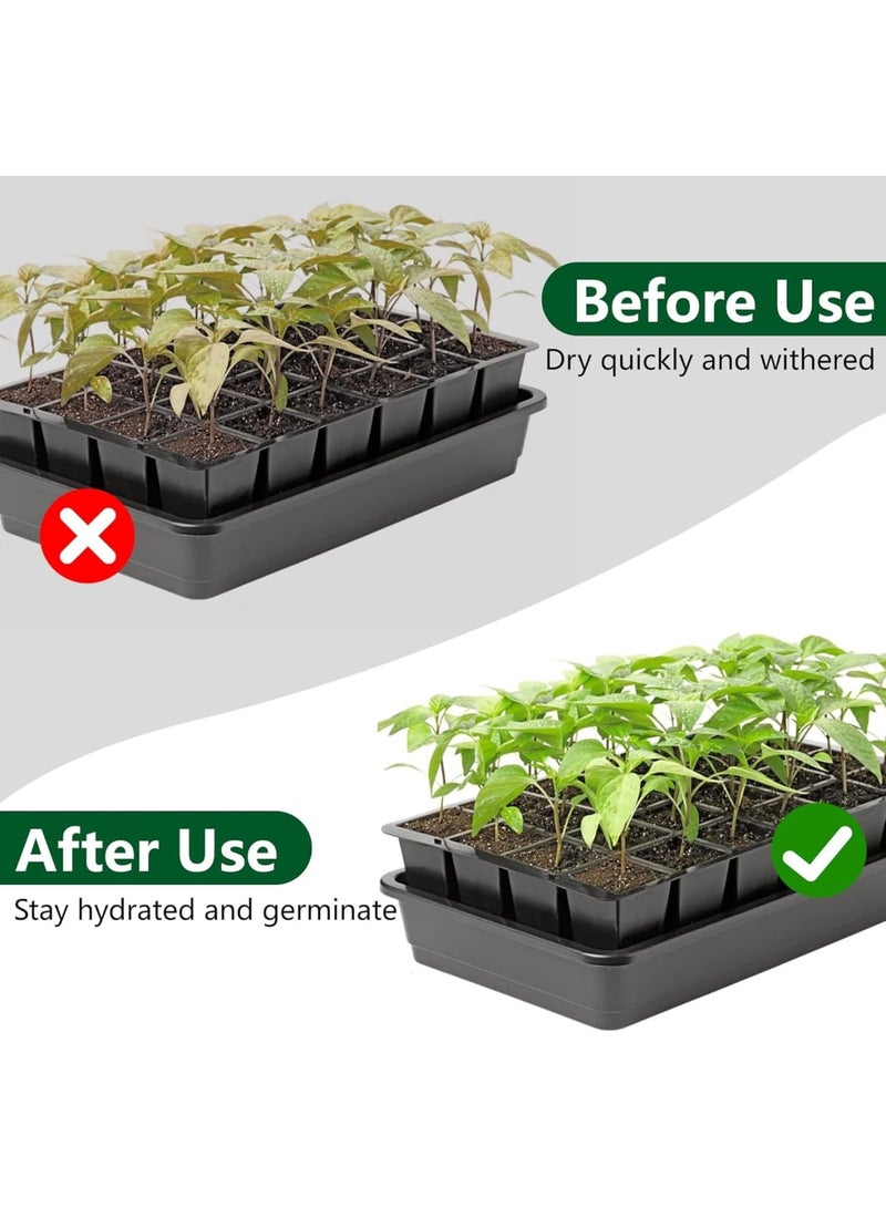 Barakah 24-Cell Replacement Capillary Mats, 13 x 8 Inches Self-Watering Seed Starting Mat, Capillary Mats for Indoor Gardening, Greenhouse Plant Seed Starting (Green,8 Pcs) - Image 5