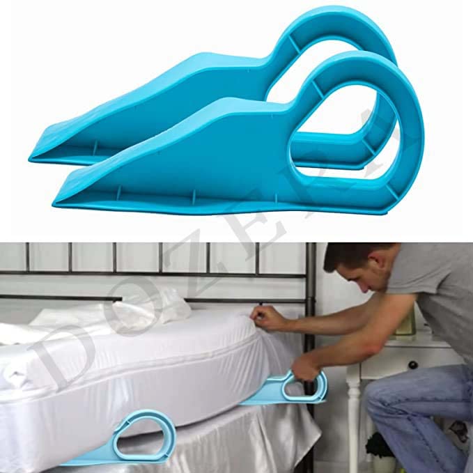 DOZERA Bed Sheet Tuck in Tool Easy to Use Mattress Lifter without Mattress Lifting Bedsheet Change Helper Tuck Sheets Neatly and Easy 36cm Pack of 2 - Image 1