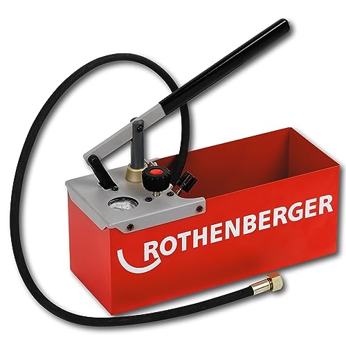 Rothenberger TP 25 Manual Pressure Test Pump with DURAMANT Coating - For Pressure Tests up to 25 bar - Power Pump 16 ml/Hub, 7L Capacity - 60250 - Image 1