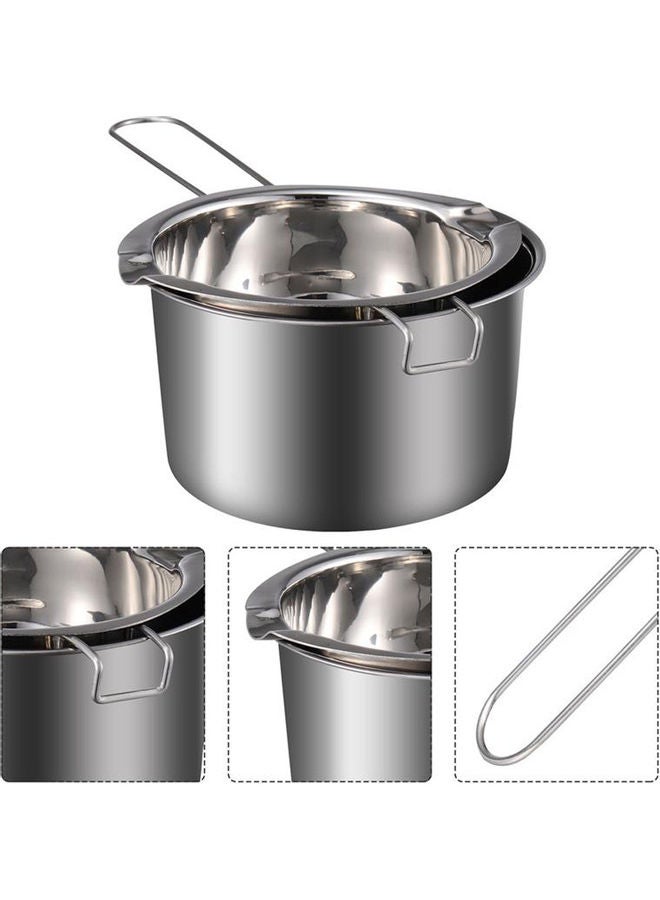 إسكدنيا وعاء غلي مزدوج الطبقات فضي 28x15x16سم - Image 4