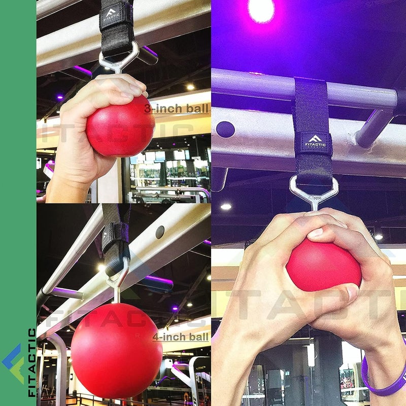 FITactic Rock Climbing Solid Training Cannonball Bomb Power Pull Up Ball Hold Grips for Straps for Finger, Forearm, Biceps, Back Muscles - Image 4