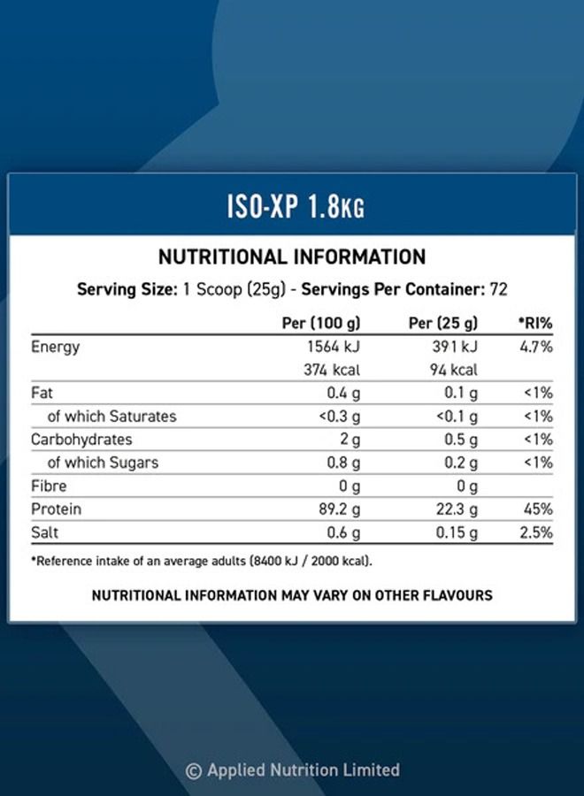 Applied Nutrition ISO-XP Whey Protein Isolate - Vanilla - (1.8 KG) - Image 5