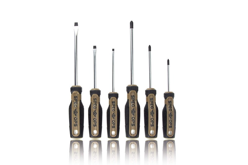 Spec Ops SPECS Tools 6Piece Screwdriver Set Phillips Slotted Magnetic Tip 3 Donated To Veterans