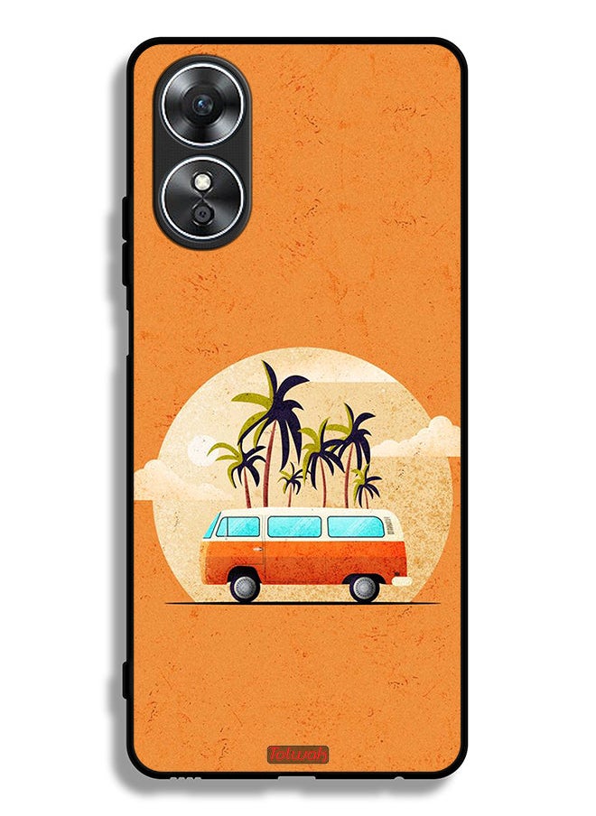 Oppo A17 Protective Case Cover Bus Art