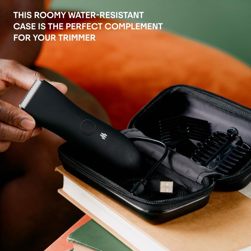 MERIDIAN Hard Case Groin Trimmer for Men and Women â€“ Hard Travel Storage Case Trimmers and Accessories â€“ Onyx Black - Image 2