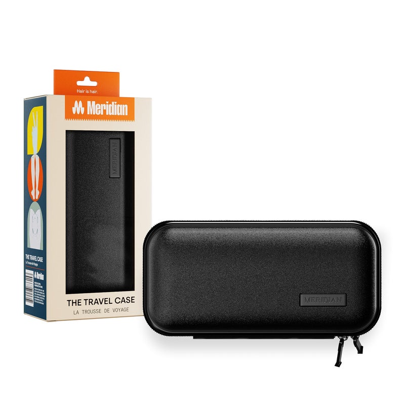 MERIDIAN Hard Case Groin Trimmer for Men and Women â€“ Hard Travel Storage Case Trimmers and Accessories â€“ Onyx Black - Image 1