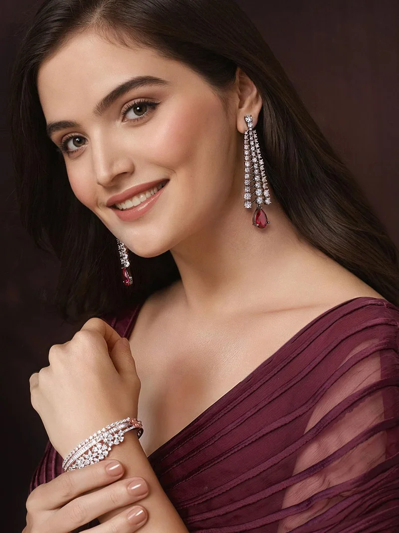 Priyaasi Toned Drop Earrings
