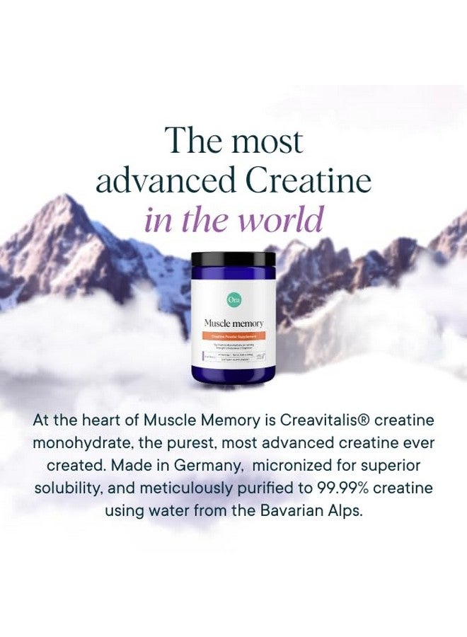 Ora Organic Creatine Monohydrate Powder - German-Sourced Creavitalis for Strength, elevATP for Energy, D-Ribose & Taurine for Recovery - Creatine for Women & Men - Acai Berry Flavor, 30 Servings - Image 2