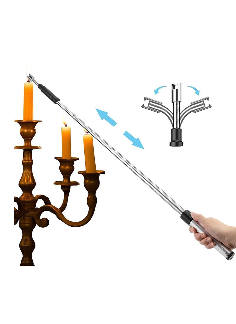 Arabest Electric Long Lighter,Retractable Length,Lgnition Port Can be Rotated 360°,Flameless Electronic Stick Lighter,Wind- & Weatherproof Long Lighter for Kitchen,Grilling,Stove  - Image 1