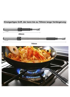 Arabest Electric Long Lighter,Retractable Length,Lgnition Port Can be Rotated 360°,Flameless Electronic Stick Lighter,Wind- & Weatherproof Long Lighter for Kitchen,Grilling,Stove  - Image 3