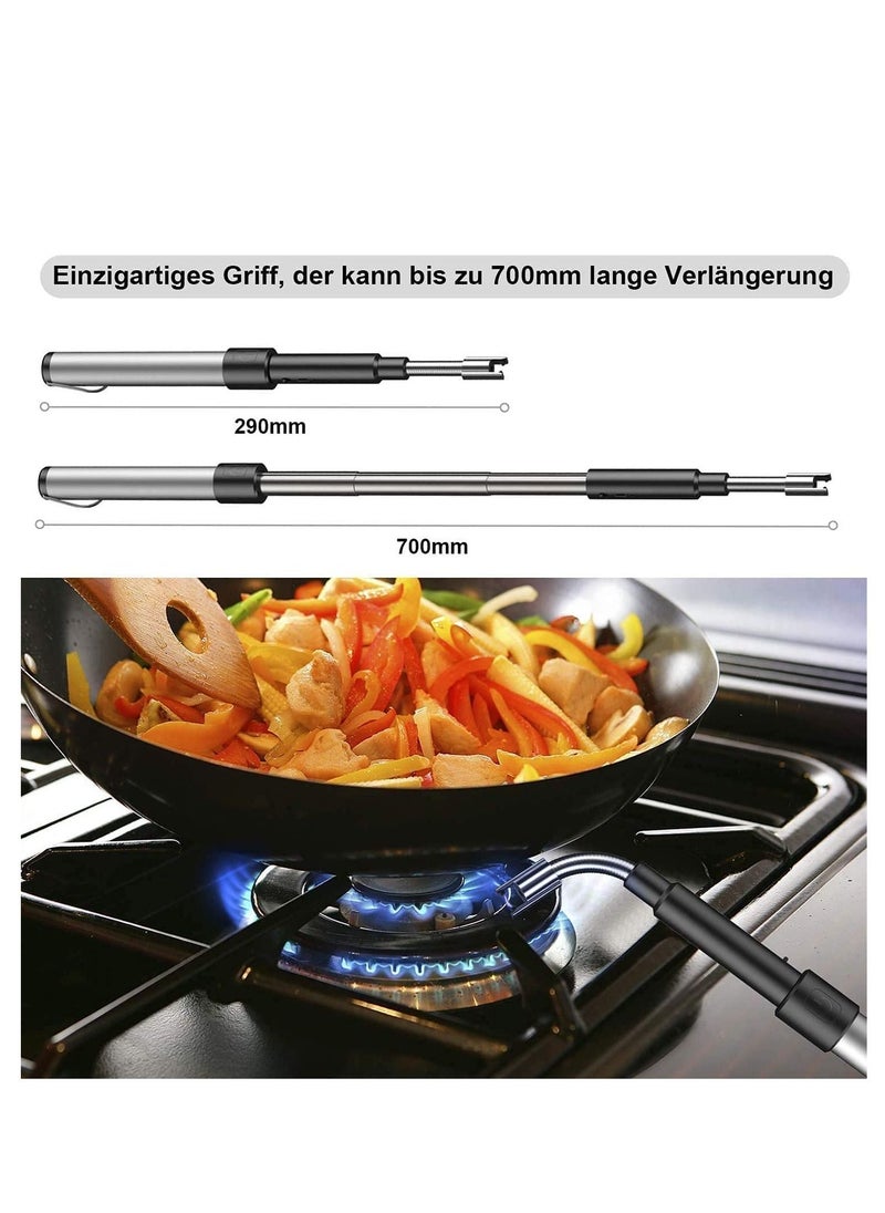 Arabest Electric Long Lighter,Retractable Length,Lgnition Port Can be Rotated 360°,Flameless Electronic Stick Lighter,Wind- & Weatherproof Long Lighter for Kitchen,Grilling,Stove  - Image 3