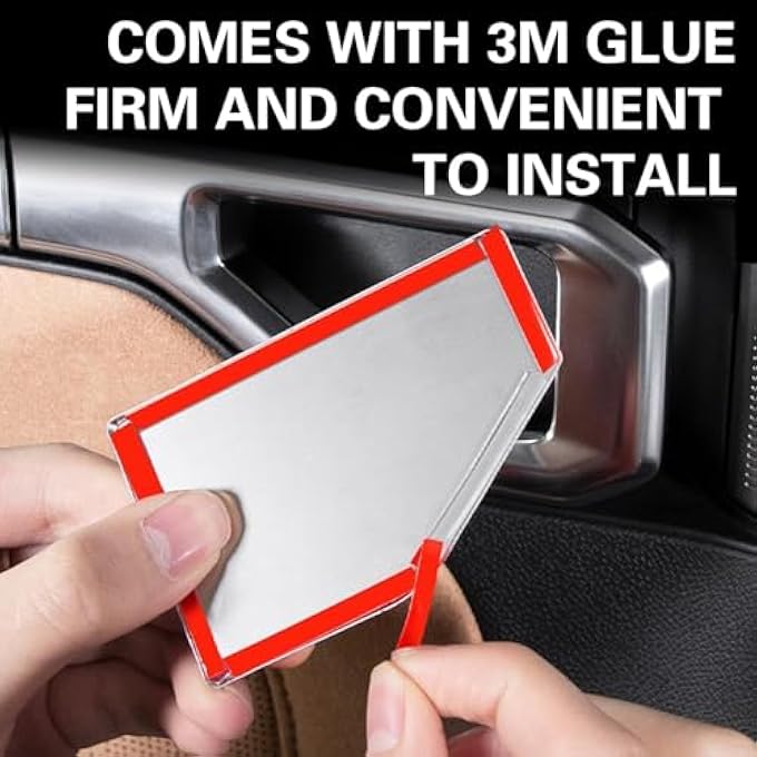 JETOUR 4Pcs Car Inner Door Handle Bowl Cover Fit For Jetour T2 20242025 Accessories Door Bowl Cover Stickers Car Accessories Interior Decoration Black - Image 5