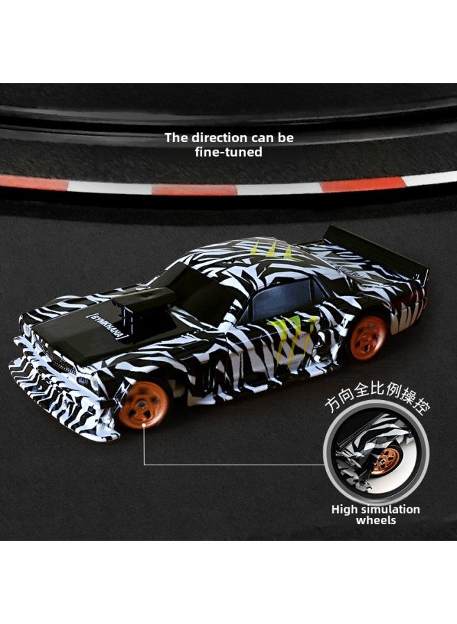 Product Full Scale Light Four-wheel Drive Rc Remote Control Car Indoor Mini Drift Car Children's Toy Boy Gift-Color:4301 Black And White-Scale:Gyroscope Version - Image 4